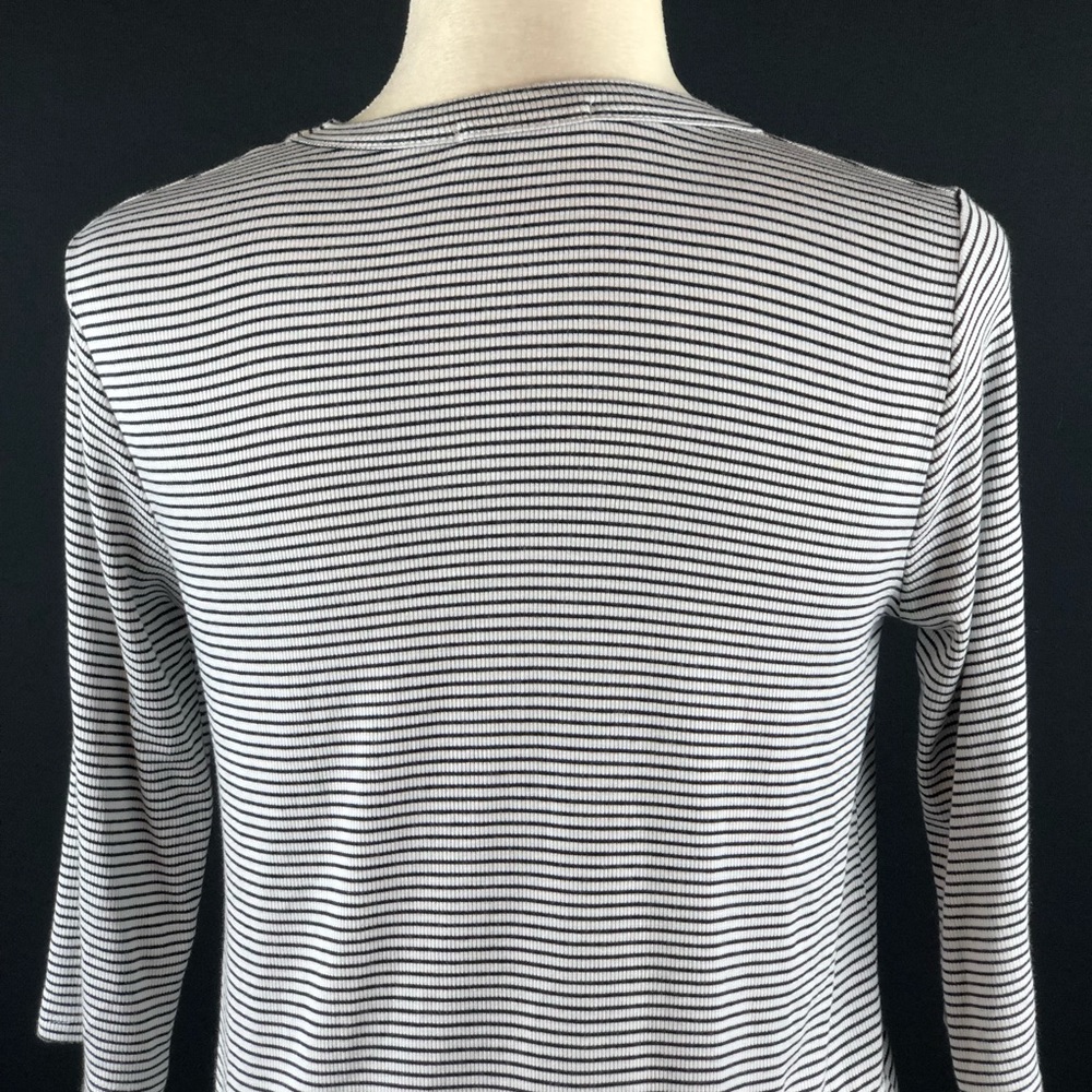 Renee C Striped Split Hem Top - image 6